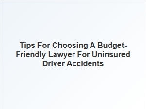 Finding Affordable Representation for Uninsured Driver Accidents